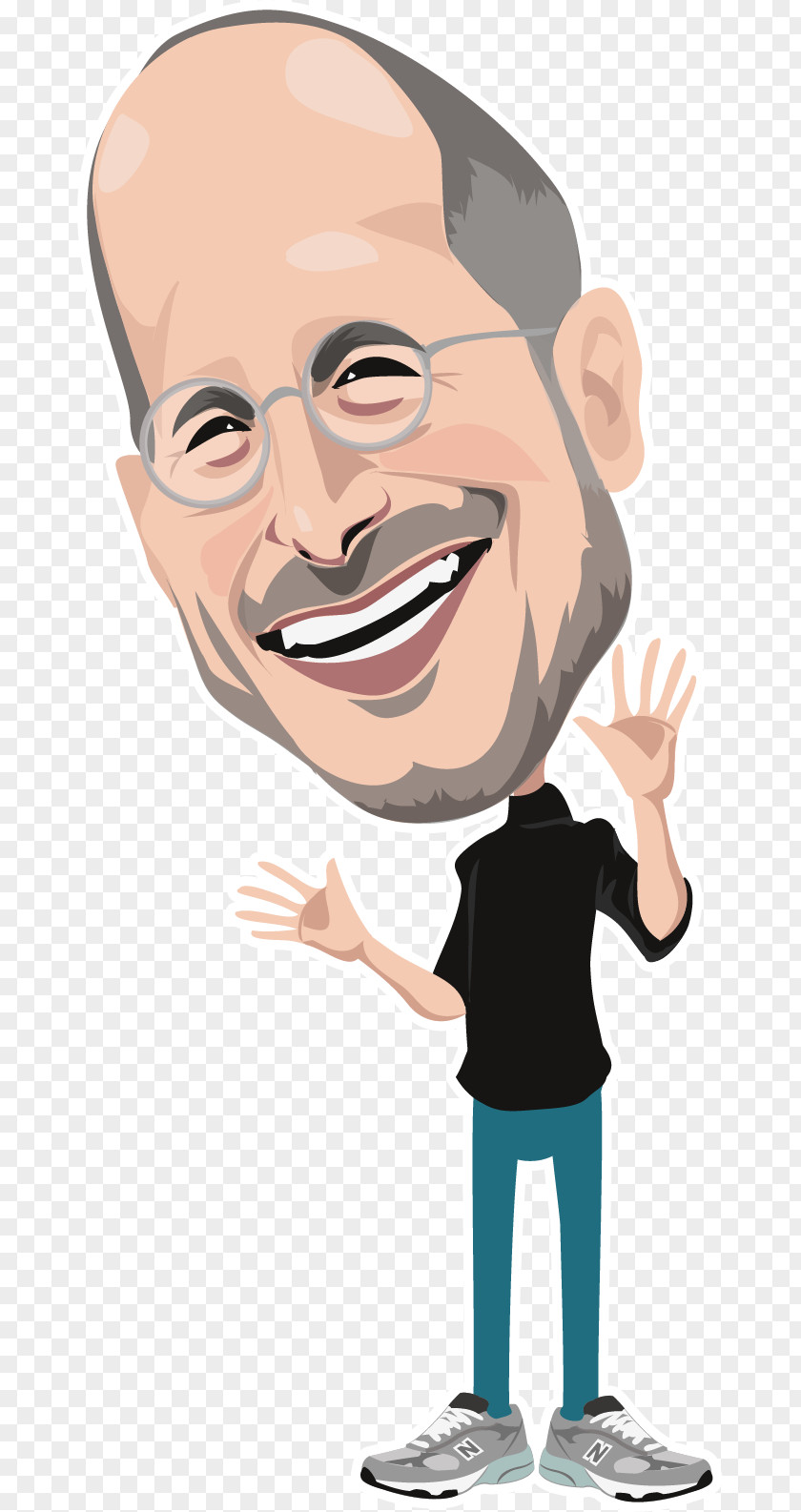 Steve Jobs Apple Cartoon Facial Expression Clip Art PNG