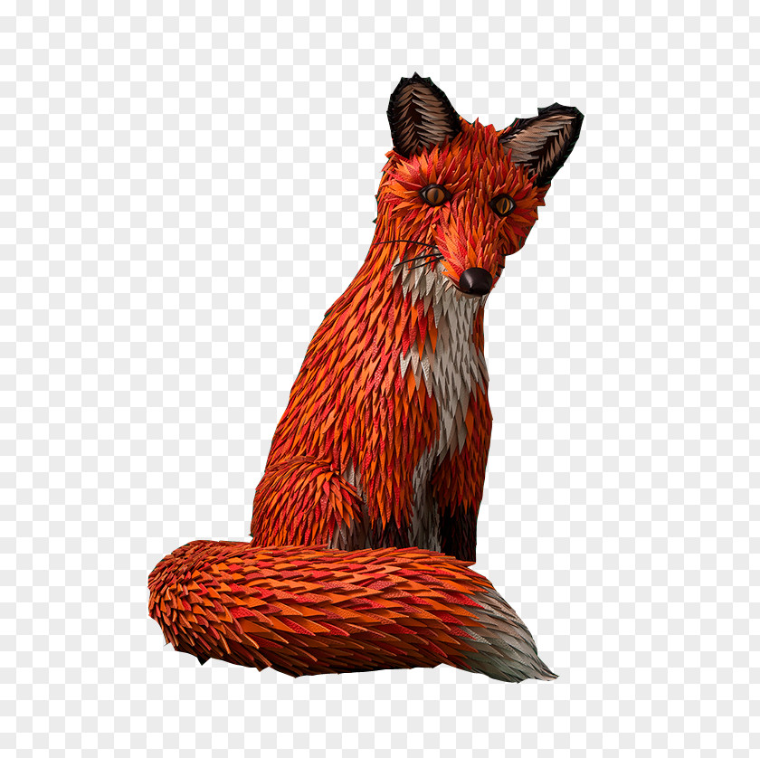 Fox Red Paper PNG