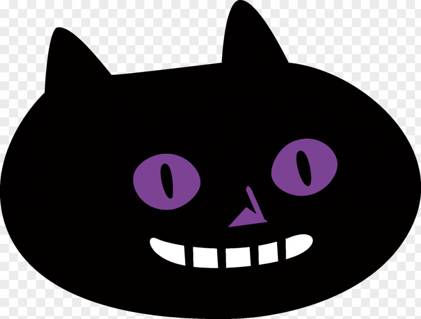 Nose Small To Mediumsized Cats Black Cat Facial Expression Head Clip Art PNG
