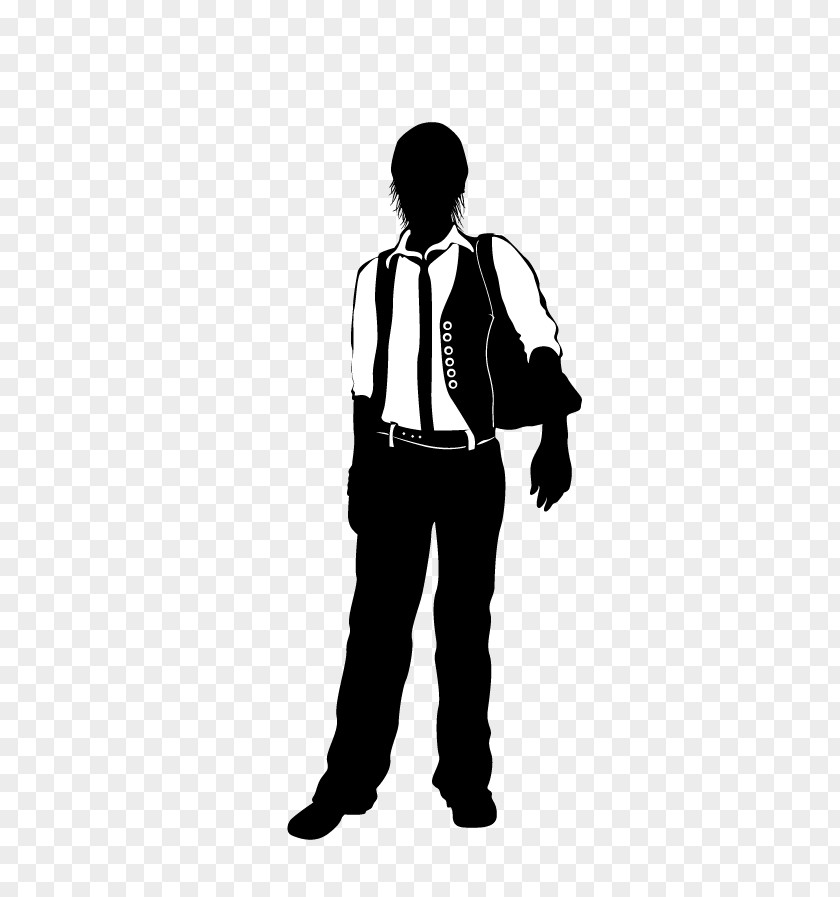 Male Models Silhouette Illustration PNG