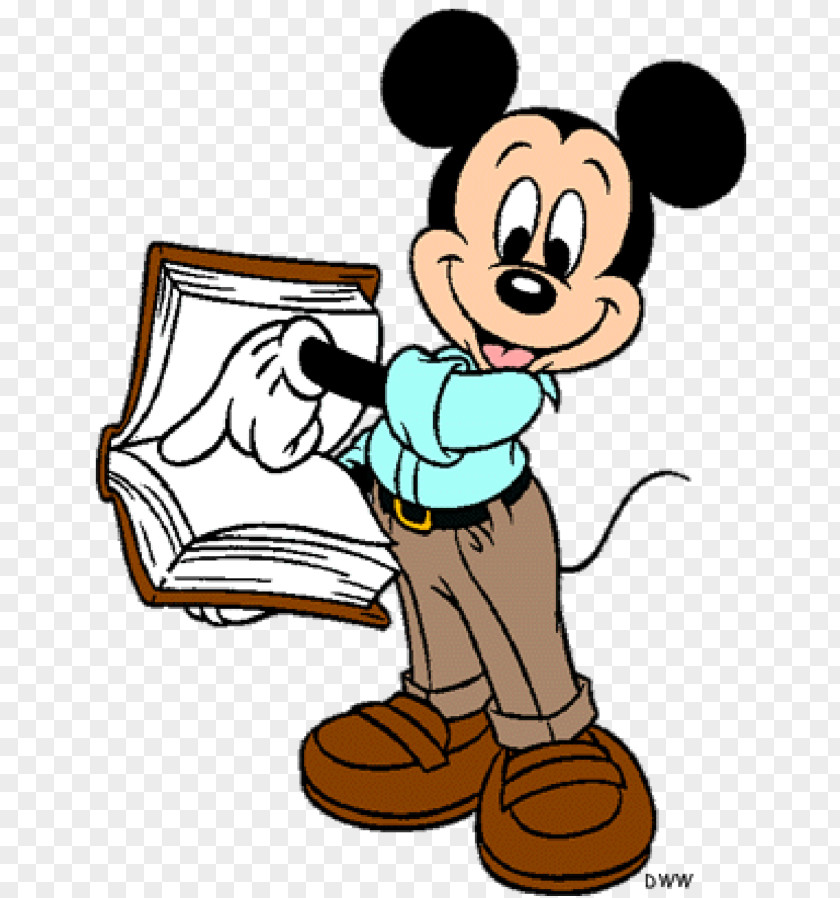 Mickey Mouse Minnie Donald Duck School Clip Art PNG