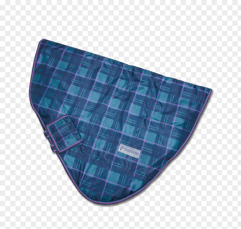 Quadrille Neck Blue Turquoise Full Plaid Glendale PNG