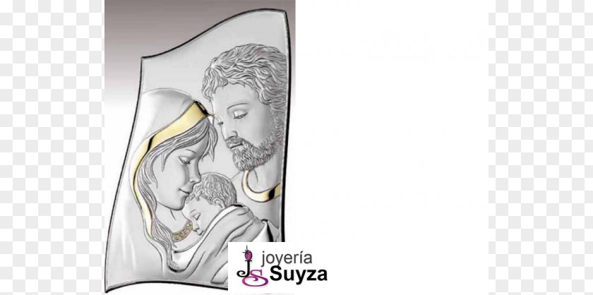 Sagrada Familia Holy Family Silver Jewellery Catholic Devotions PNG