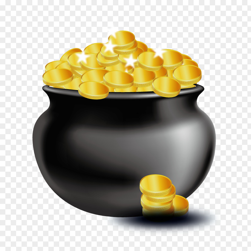 Vector Pile Of Gold Coins Coin Euclidean PNG