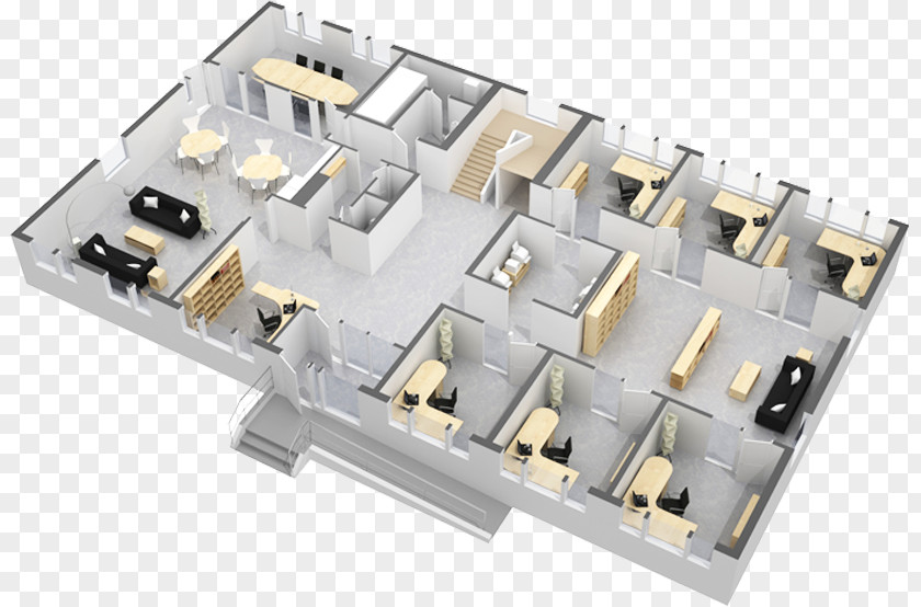Kubik Open Plan Office Planlösning Interior Design Services Floor PNG