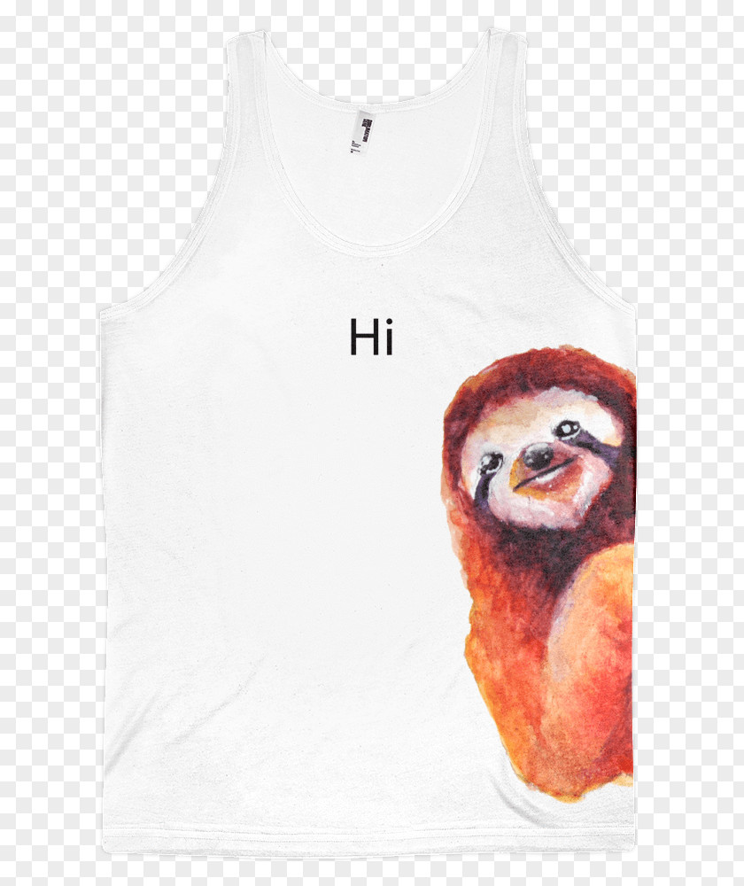 Mockupmandala T-shirt Sleeveless Shirt Top Sloth PNG