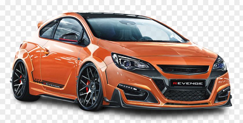 Opel Astra GTC Revenge Orange Car Vauxhall Motors PNG