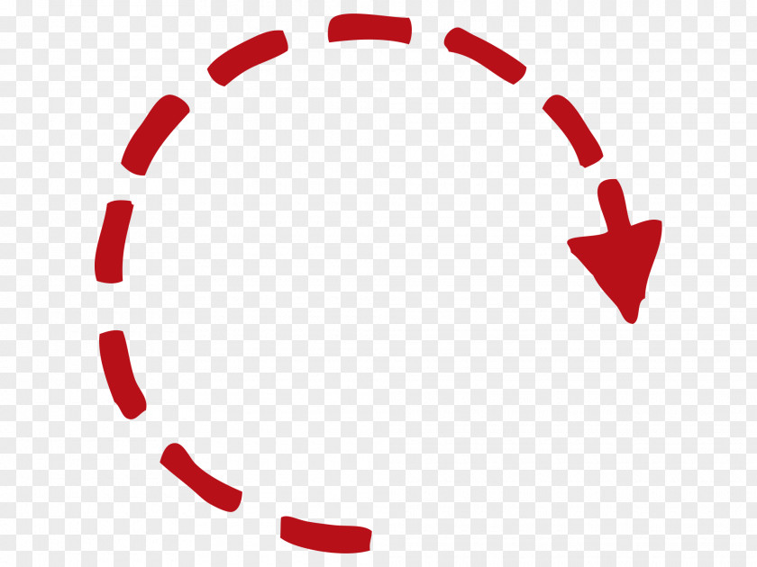 Smile Red Line Circle Icon PNG