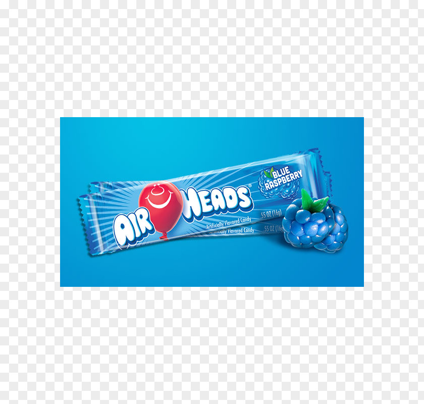 Cherry AirHeads Taffy Blue Raspberry Flavor PNG