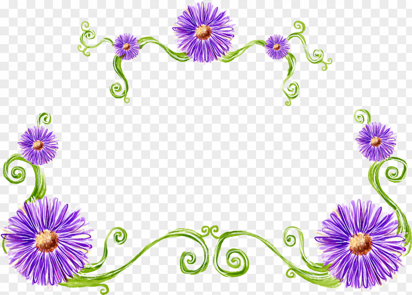 Flower Rectangular Frame Floral PNG