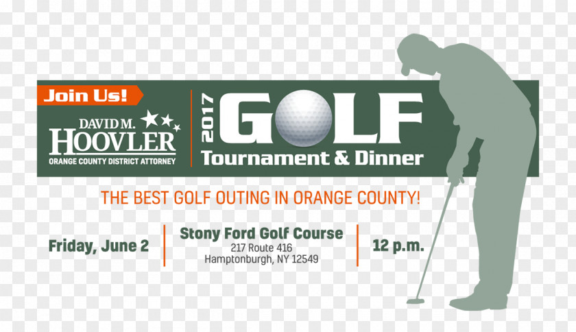 Golf Event Brand Banner Logo PNG