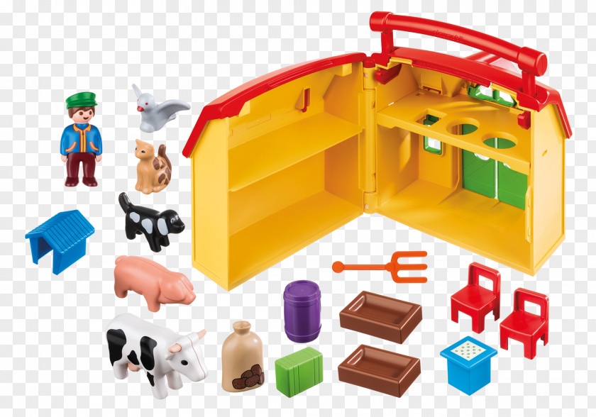 Playmobil My Take Along Farm 6962 6778 1.2.3 Barn 5047 Safari Set PNG