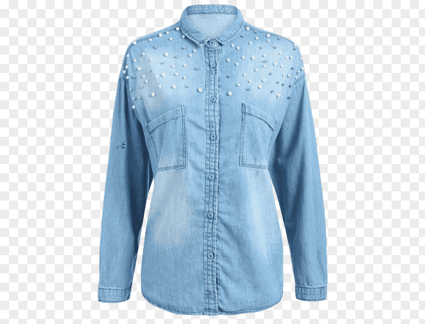 T-shirt Blouse Pocket Denim Jacket PNG