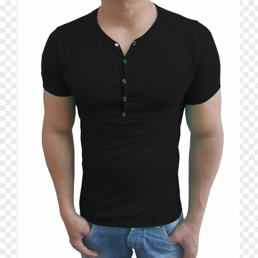 T-shirt Long-sleeved Neck Collar PNG
