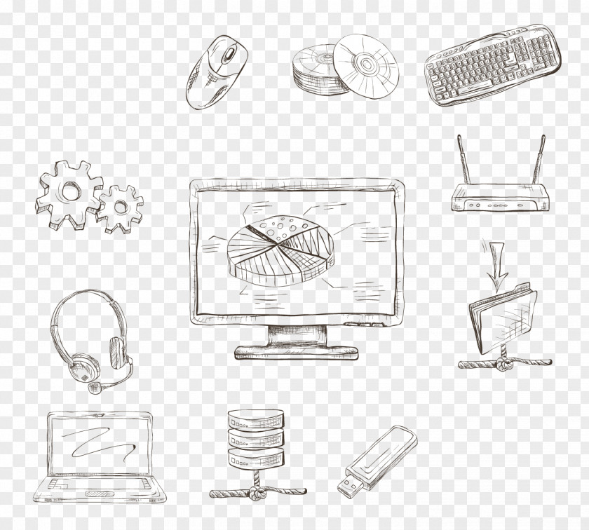 Vector Computer Lead Videos Mouse Laptop Monitor Icon PNG