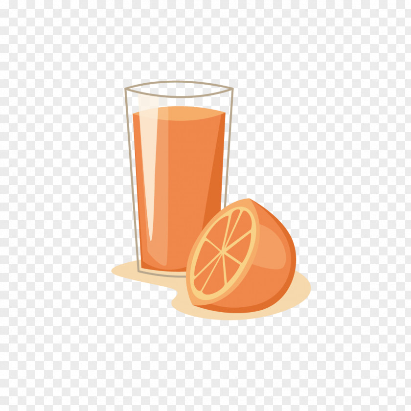Vector Orange Juice Drink Dietary Supplement PNG