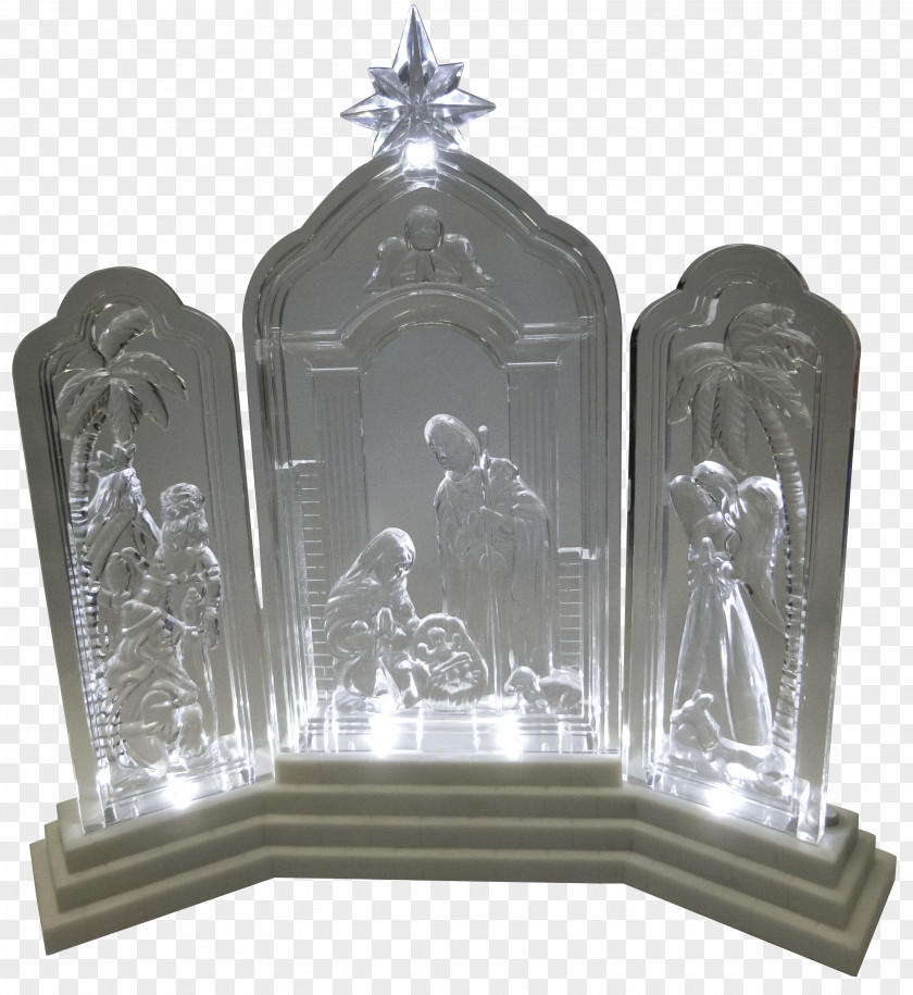 Glass Poly Nativity Scene Plastic Export PNG