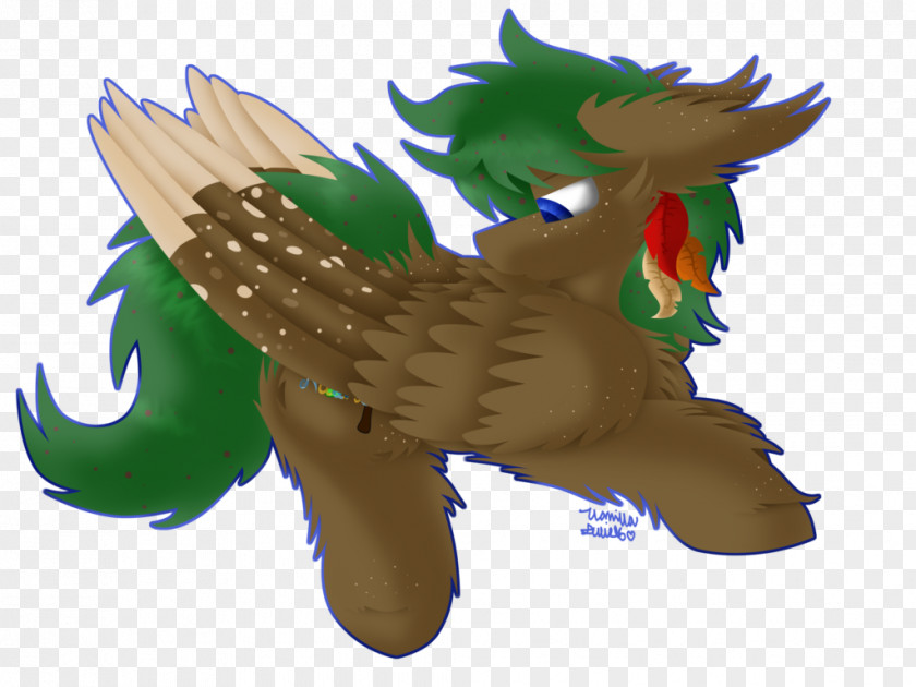 Horse Dragon Feather Cartoon PNG