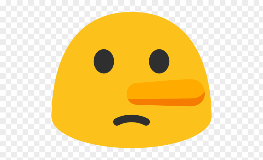 Smiley Emoji Lie Android Nougat PNG