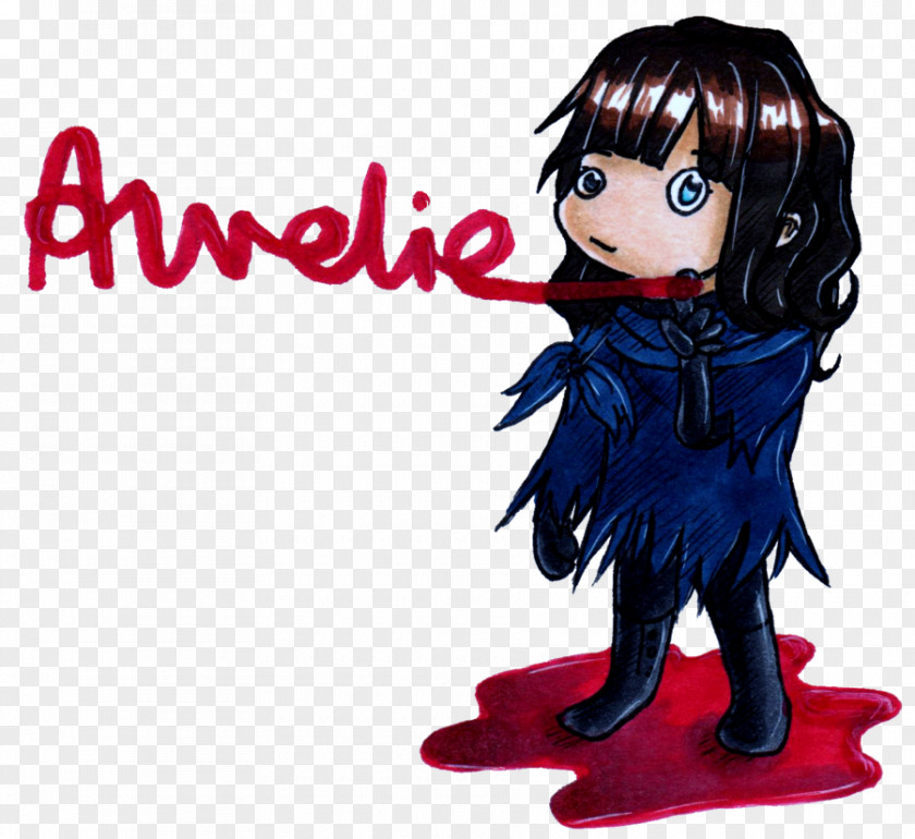 Aline Poster Black Hair Cartoon Character Figurine Fiction PNG