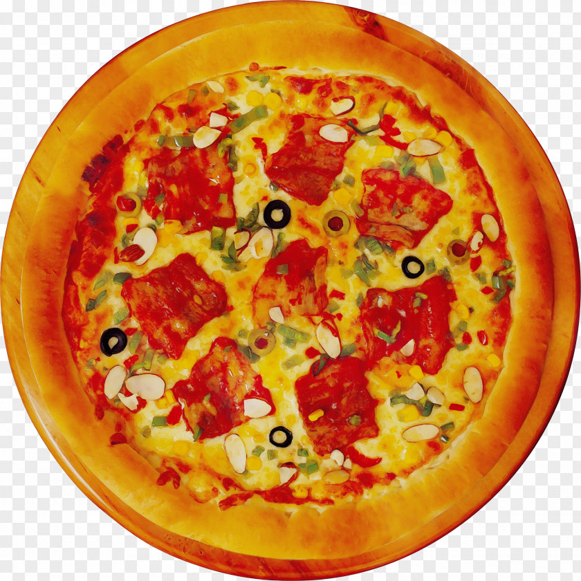American Food Californiastyle Pizza Junk Cartoon PNG