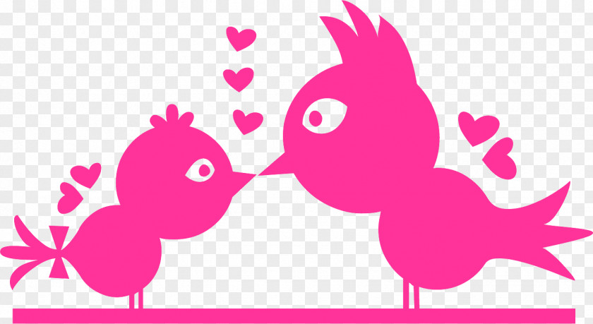 Birds In Love Transparent Clipart. PNG