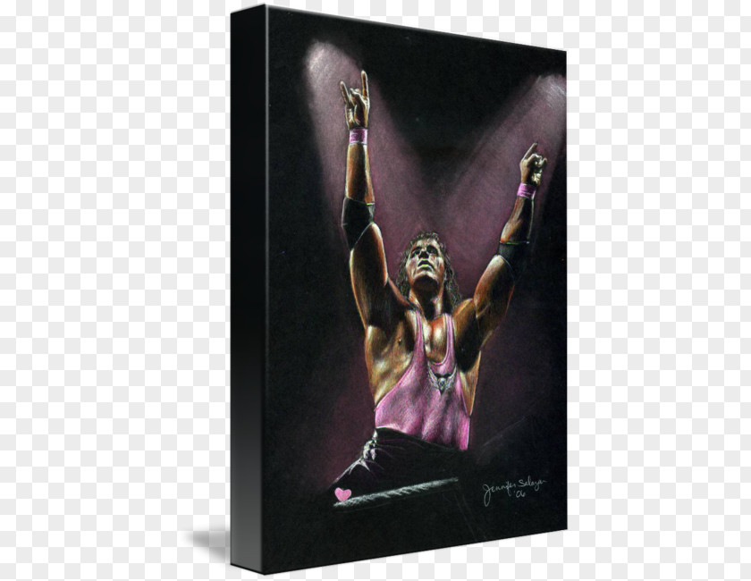 Bret Hart Muscle Poster PNG