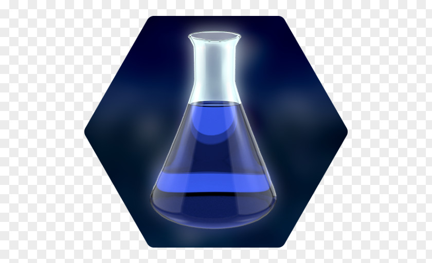 Glass Bottle Cobalt Blue Liquid PNG