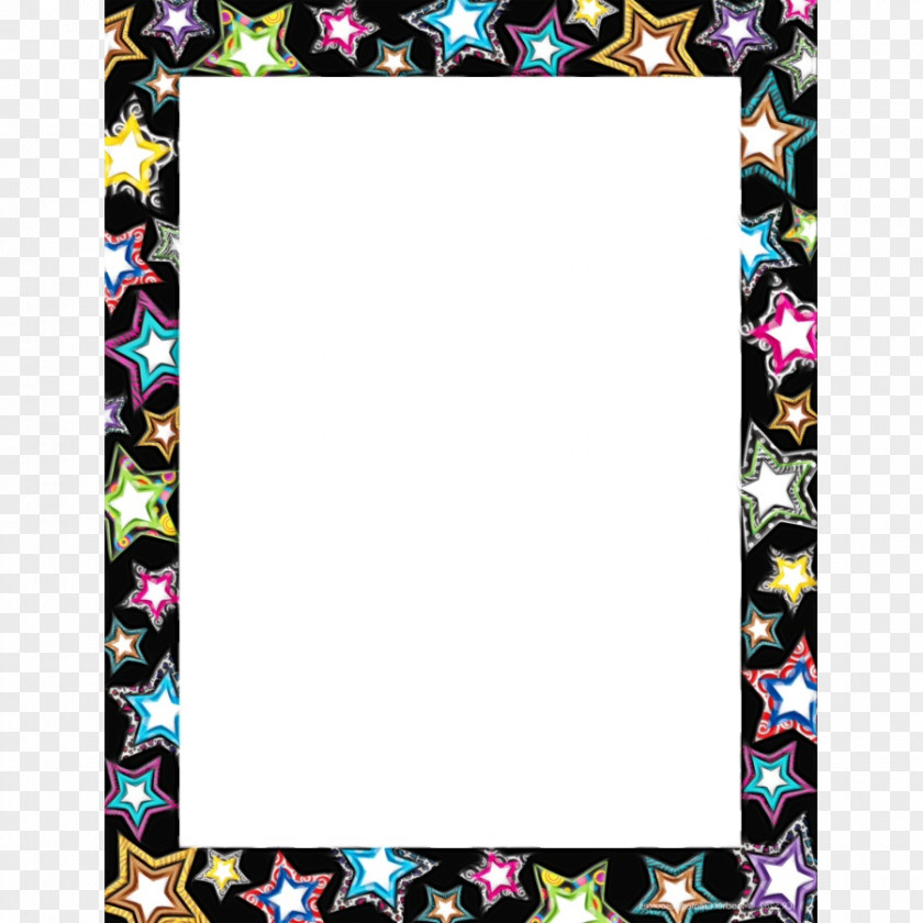 Rectangle Teal Paper Background Frame PNG