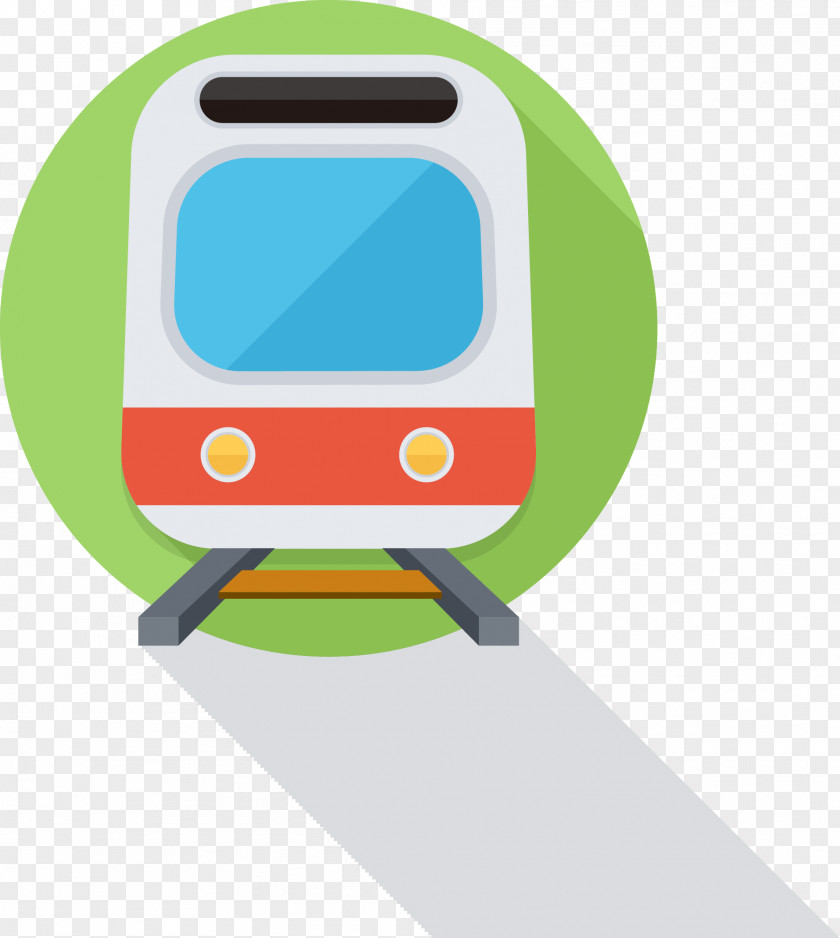 Cartoon Train Icon Rapid Transit Rail Transport PNG