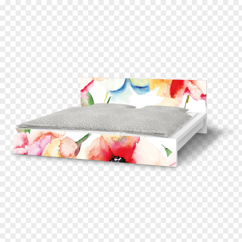 Flower Petal Watercolor Painting Rectangle PNG