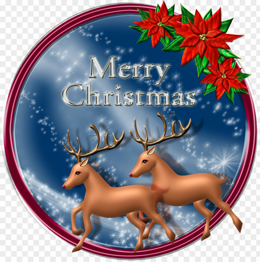 Relax And Be Merry Reindeer Santa Claus Christmas Day Illustration Ornament PNG