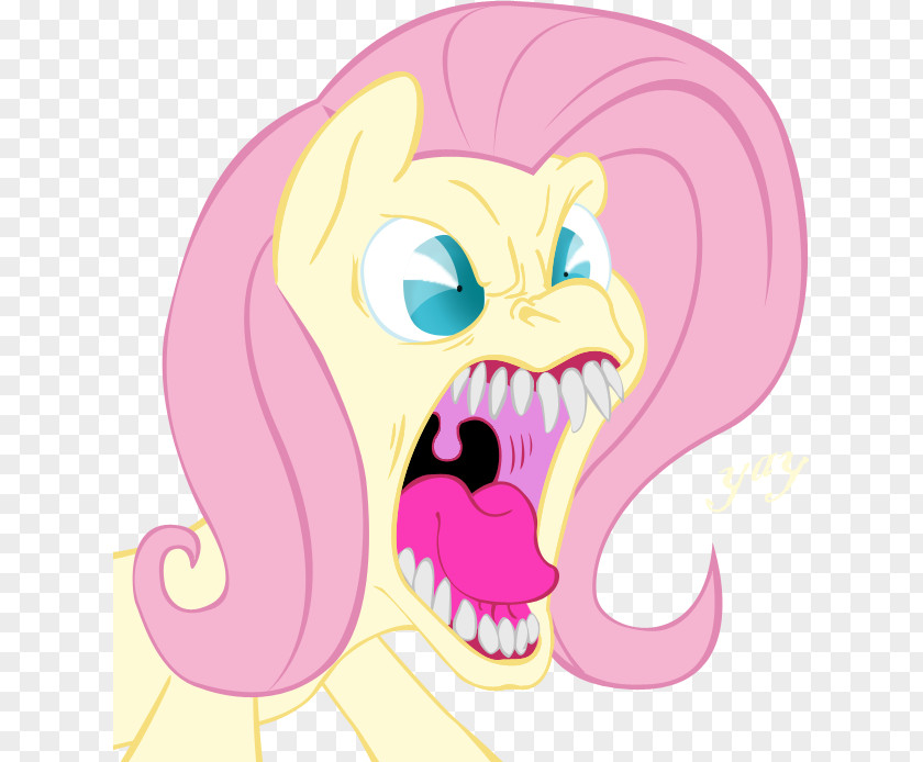 Scary Fluttershy Pony Pinkie Pie Rarity Horse PNG