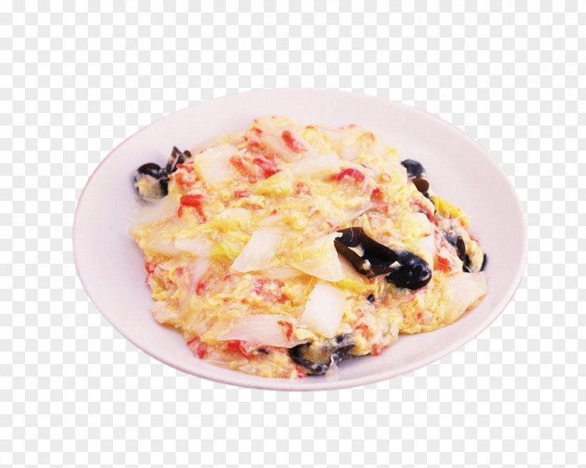 Crab Scrambled Eggs Chinese Cuisine Omelette Dish PNG