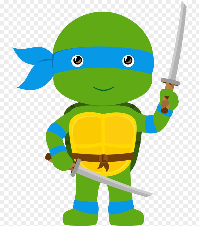 Ninja Leonardo Teenage Mutant Turtles Clip Art PNG