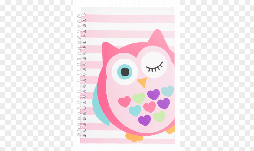 Owl Notebook Bird Homework School PNG