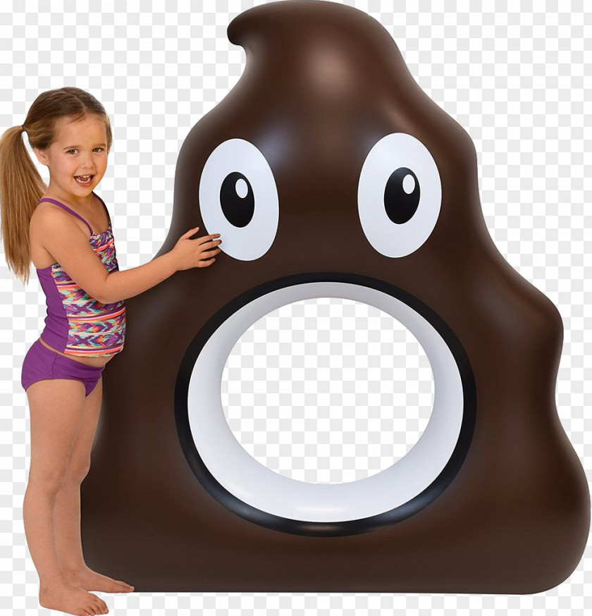 Emoji Pile Of Poo Inflatable Swimming Pool Raft PNG