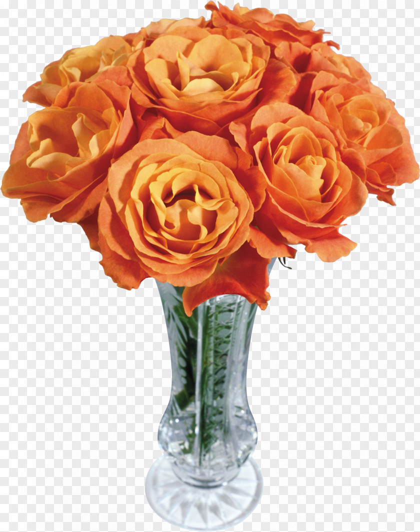 Flower Garden Roses Bouquet Floral Design Vase PNG