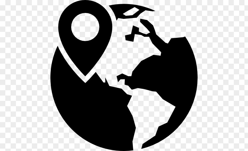 Globe World Location Icon Design PNG