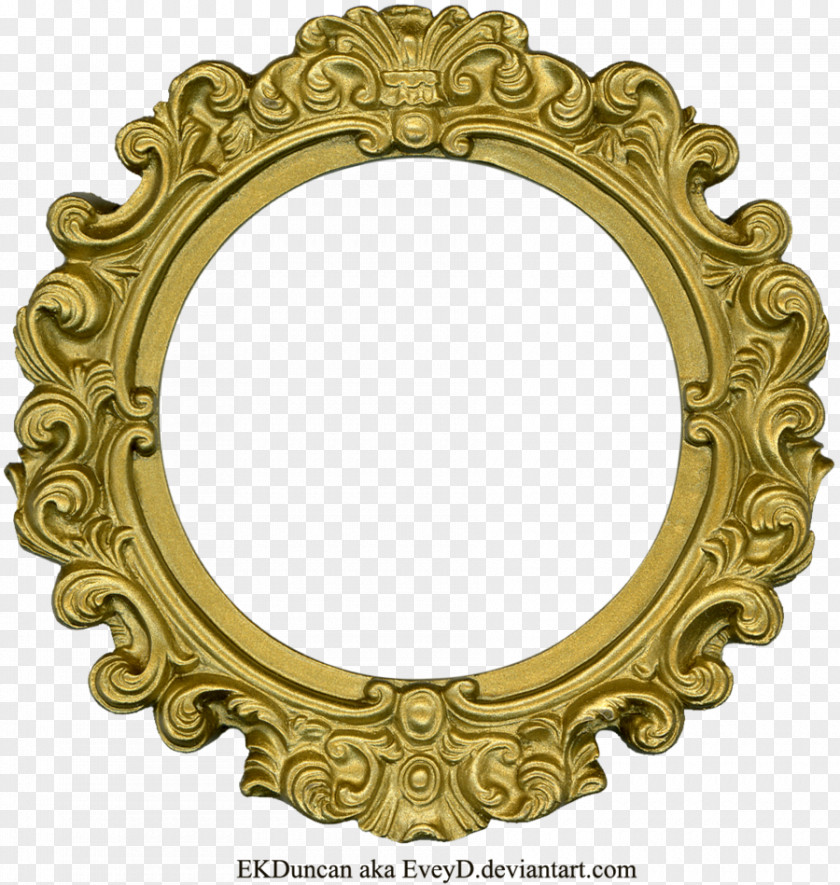 Golden Round Frame Clipart Picture Clip Art PNG