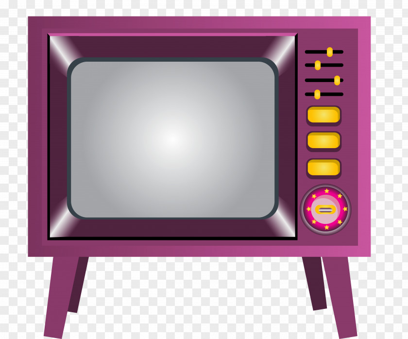Handpainted Refrigerator Television Set TV Asahi Flat Panel Display PNG