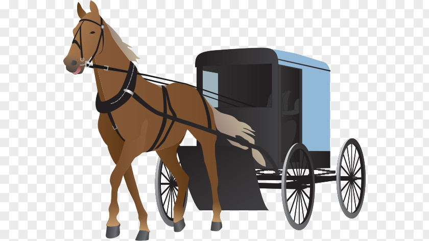 Horse Drawn And Buggy Pulling Force Clip Art PNG