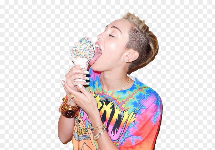 Miley Cyrus Ice Cream Cones T-shirt The Voice PNG
