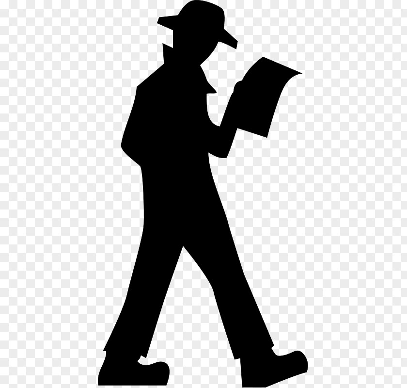 Silhouette Books Detective Espionage Clip Art PNG