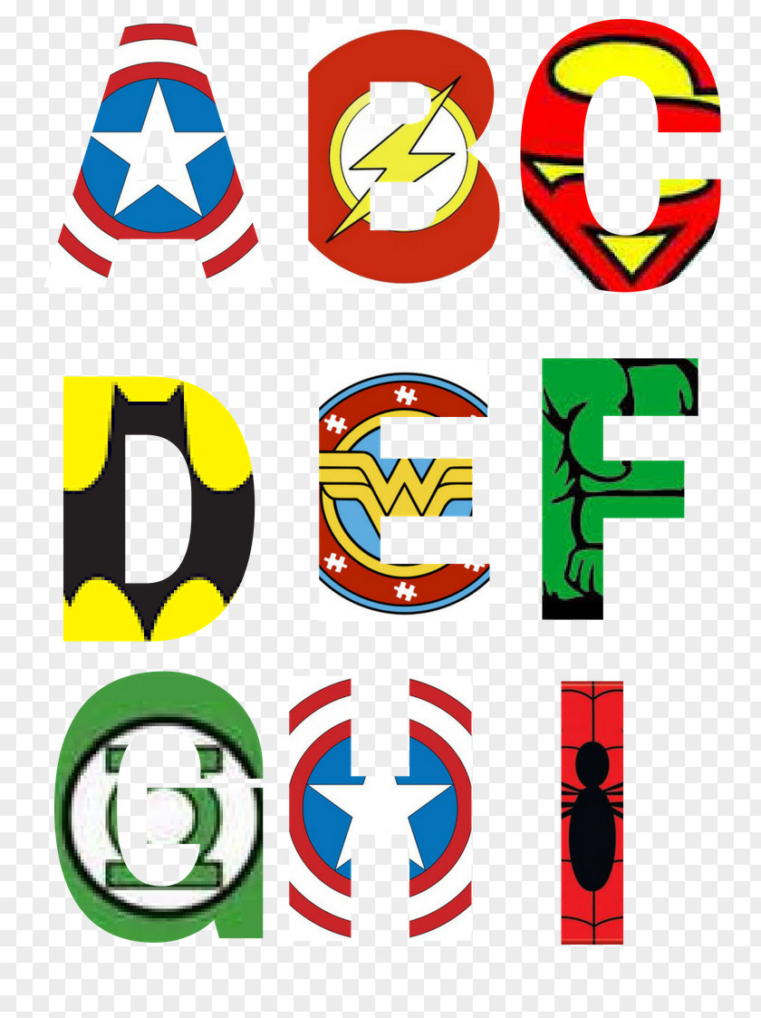 Super Hero Alphabet Letter Superhero Spider-Man Birthday PNG