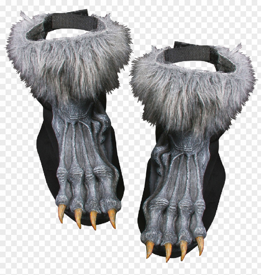 Werewolf Halloween Costume Shoe Glove PNG