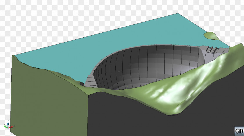 Arch Dam Computer Simulation System PNG