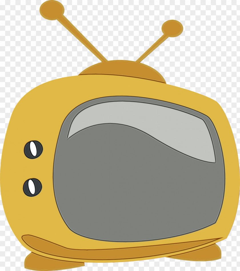 Cartoon Yellow Max Headroom Broadcast Signal Intrusion PNG