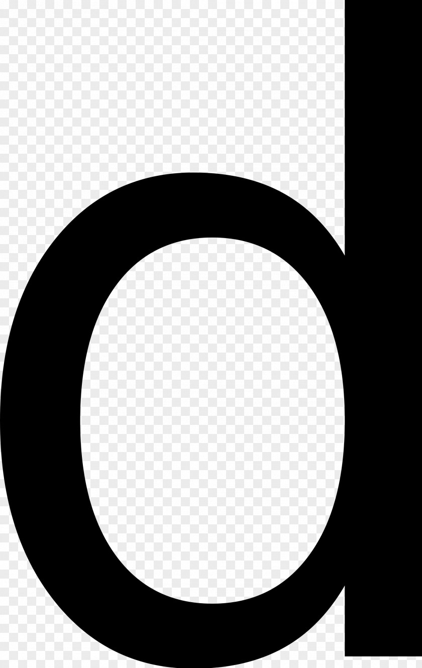Letter D Black And White Circle Angle Pattern PNG