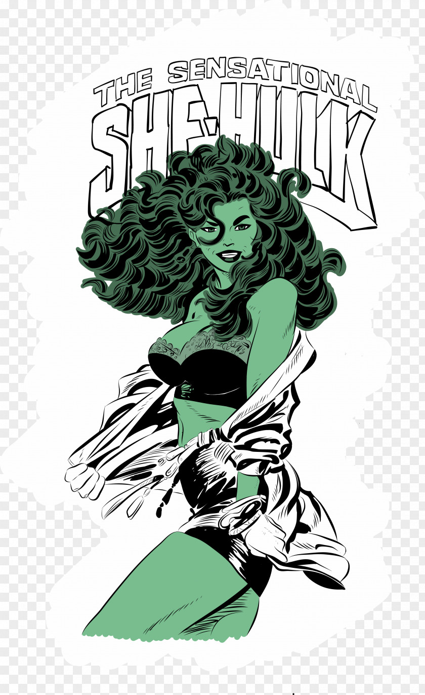 She Hulk Fiction Graphic Design Art PNG